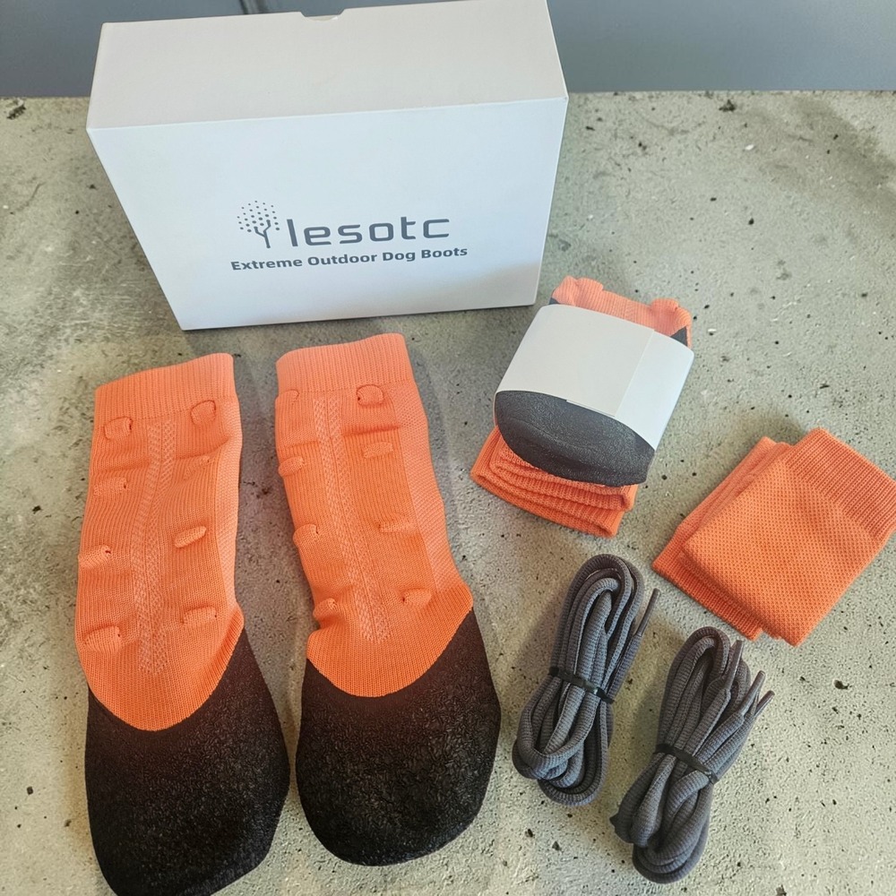lesotc Extreme Outdoor Dog Boots XXL Paw Protector Water Proof Anti-Slip Outdoor - Picture 5 of 6
